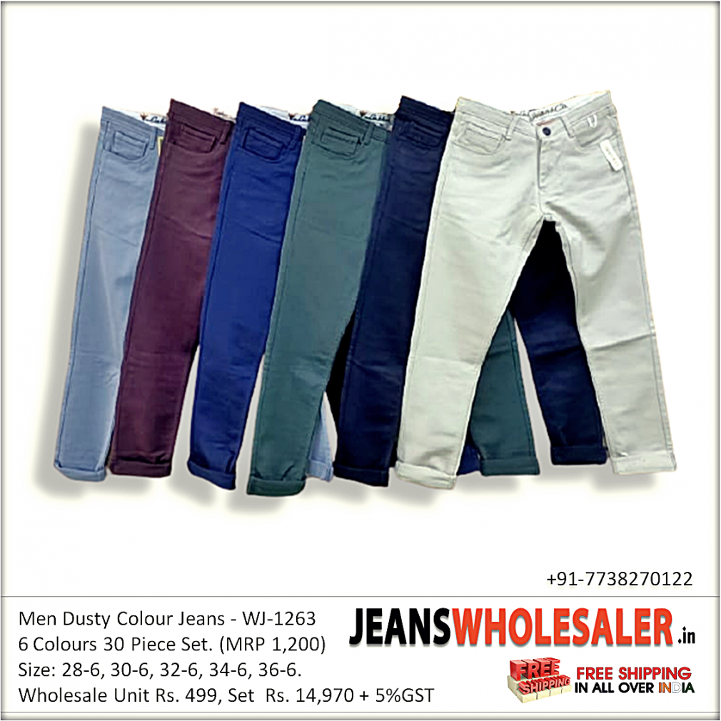 all colour jeans