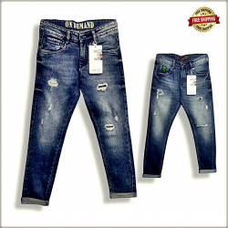 Men's Vintage Denim Tone Jeans