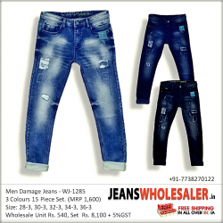 Men Damage Jeans 