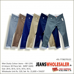 Wrinkled Mens Jeans 