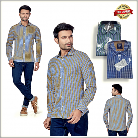 Men Check Lining Shirt 