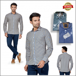 Men Check Lining Shirt 