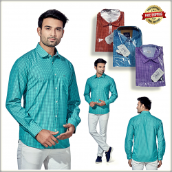 Men's Check Casual Shirts VR10009