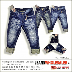 Men's Scratch Ripped Jeans Wholesale Price 499