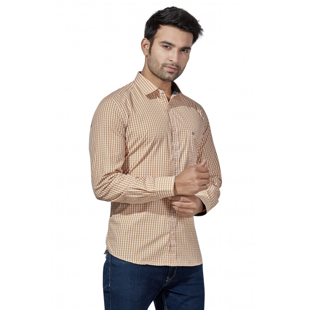 Buy Men Small Check Lining Casual Shirts wholesale Rs. Shirts in India