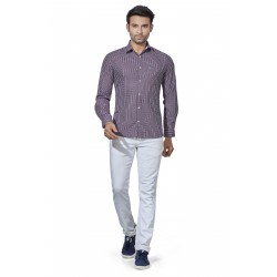 Men's White Lining Casual Shirt