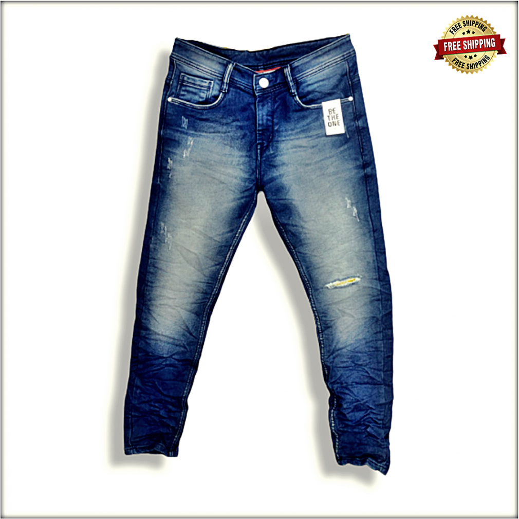 Buy Wholesale Men Mid Rise Repeat Blue Jeans wholesale rs. in india.