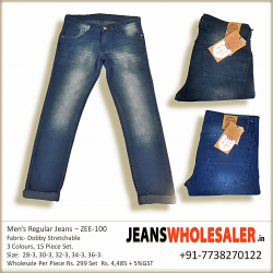 Men's  Regular Fit Denim Jeans