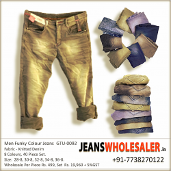 Men Funky Colour Jeans