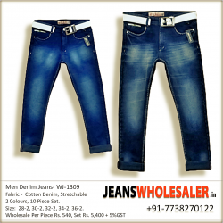 Lukkari Men's Blue Denim Jeans