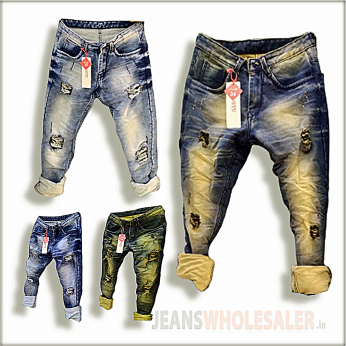 Men Damage Denim Jeans GTU0094