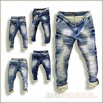 Men Cross pockets Denim Jeans GTU0095