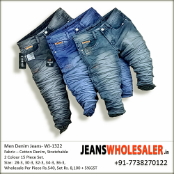 Ripped Denim Jeans For Men's