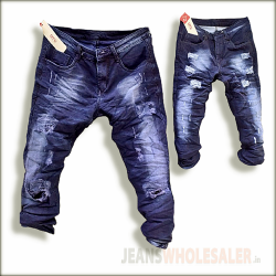 Men Damage Patch Jeans