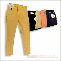 Wholesale Lobic Dusty Colour Jeans For Women LB0043