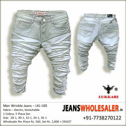 Wholesale Lukkari Men Denim Jeans 