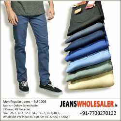 Men Regular Cotton Jeans
