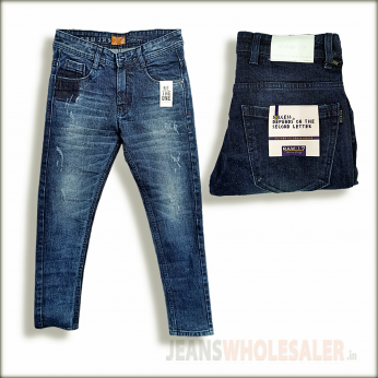 Men Scratch Denim Jeans