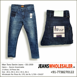 Men Denim Scratch Jeans