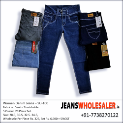 Women Slim Fit High Rise Jeans SU100