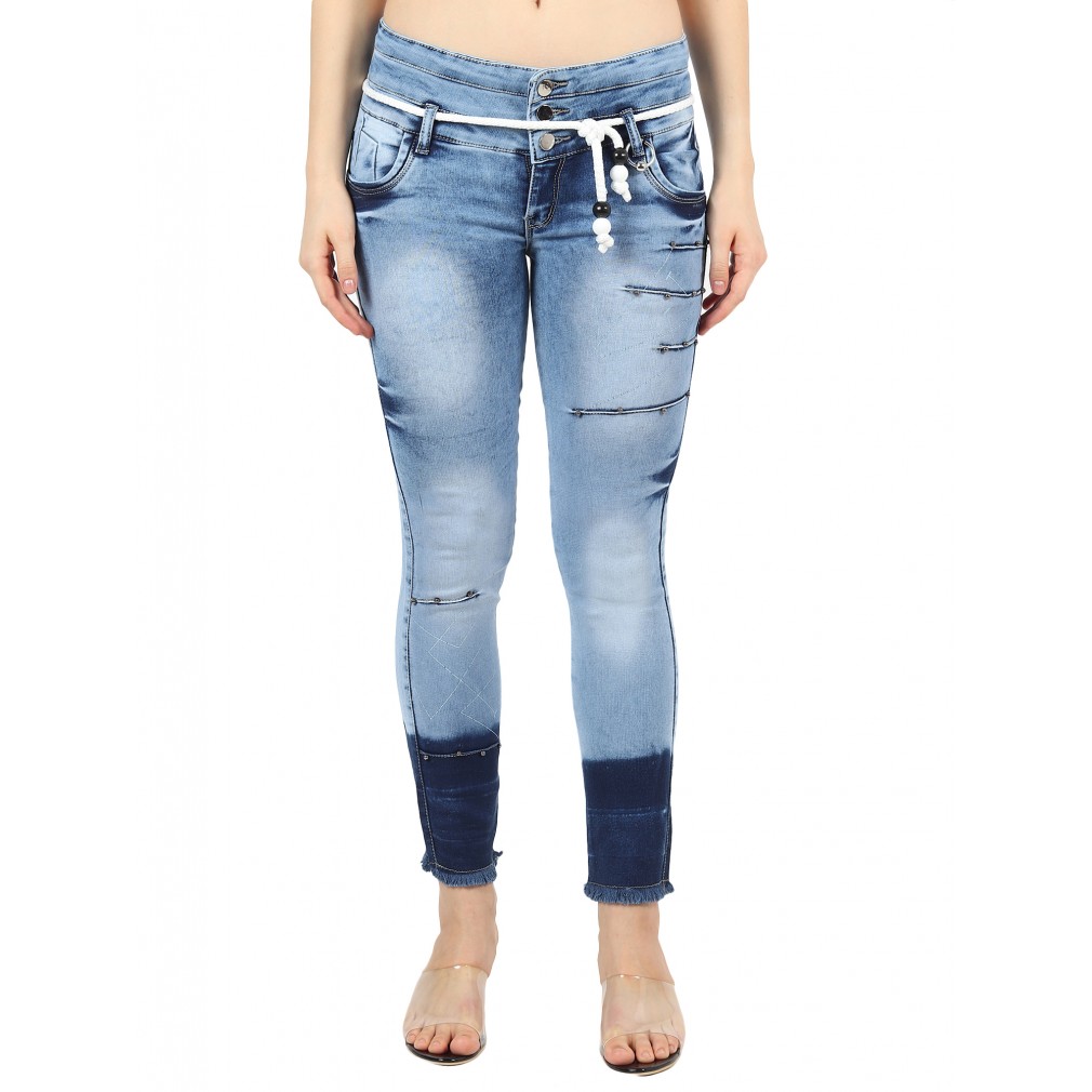Girls Ripped Tapered Ankle Jeans | Ankle jeans, Clothes design, Jeans shop-sonthuy.vn