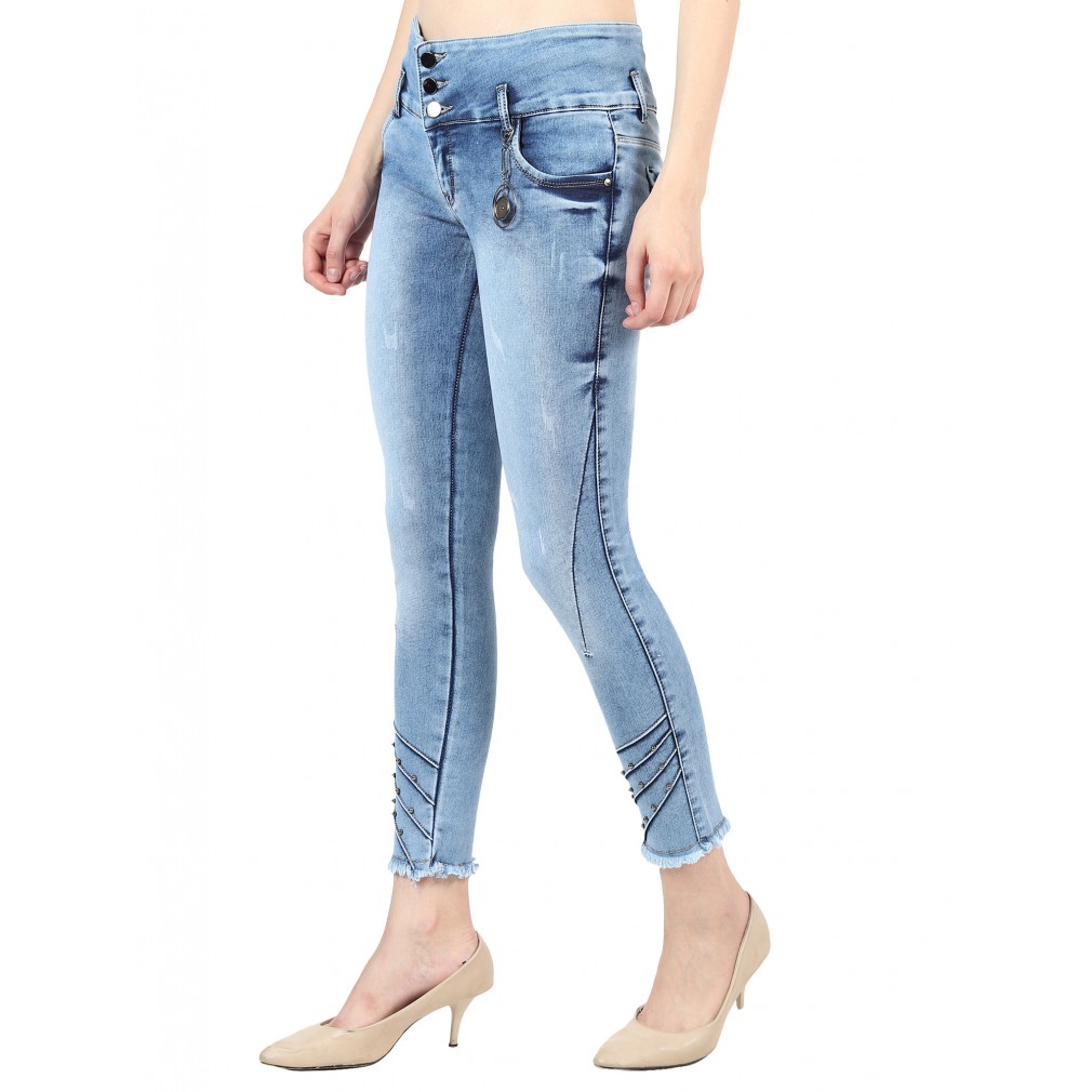 Buy Wholesale DVG Women Black Slim Fit High Rise Clean Look Jeans in india