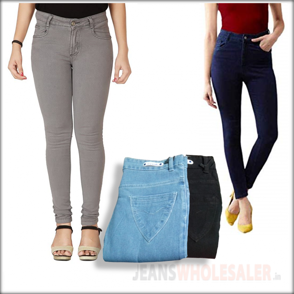 Buy Dusty Colour Skinny Fit Ladies jeans wholesale Rs. 340 in India