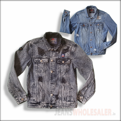 Men Blue Faded Denim Jacket DJ0099