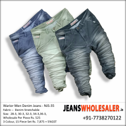 Warrior Funky Colour Mens Jeans