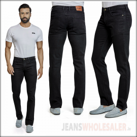 Denim Vistara Men Black Slim Fit Stretchable Jeans