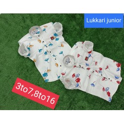 Boys White Printed Casual Shirts