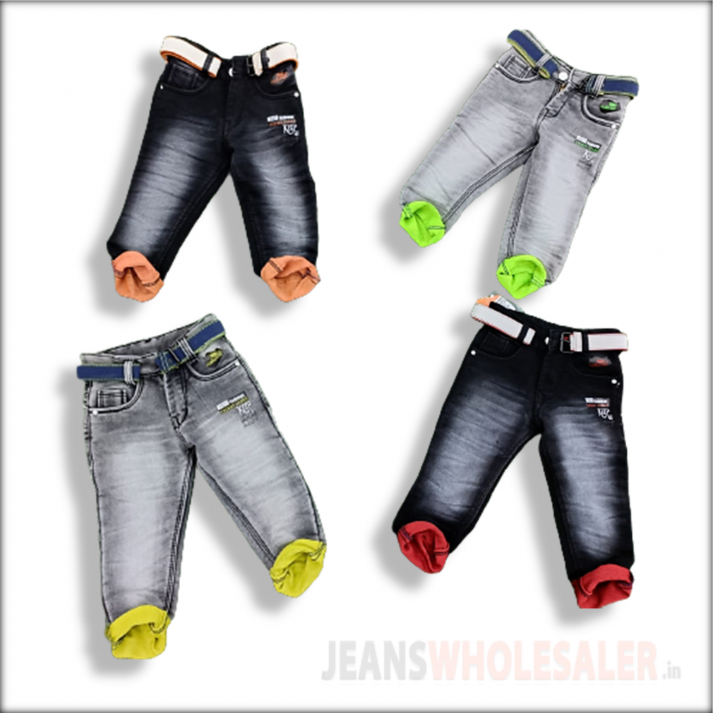 Kid's Stylish Ripped Jeans Straight Denim Pants Pockets - Temu