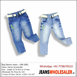 Boys Mid-Rise Stretchable Jeans