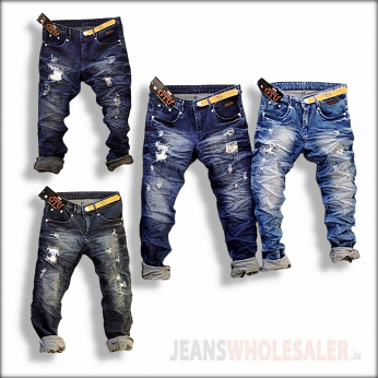 GTU Men Damage Denim Jeans GTU0127