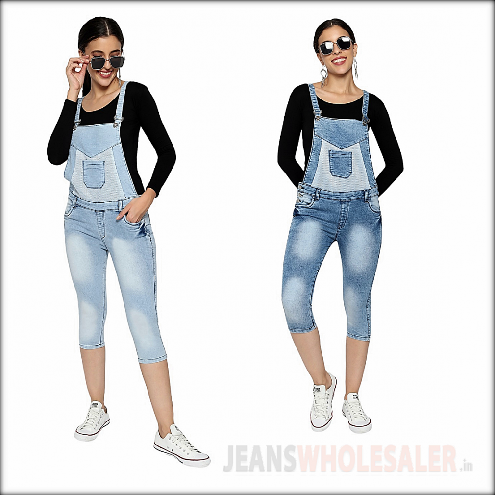 Womens Denim Overalls Dress New Casual Baggy A-Line Suspender Skirts Loose  Dres | eBay