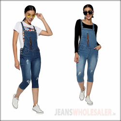 Women Slim-Fit Denim Dungarees