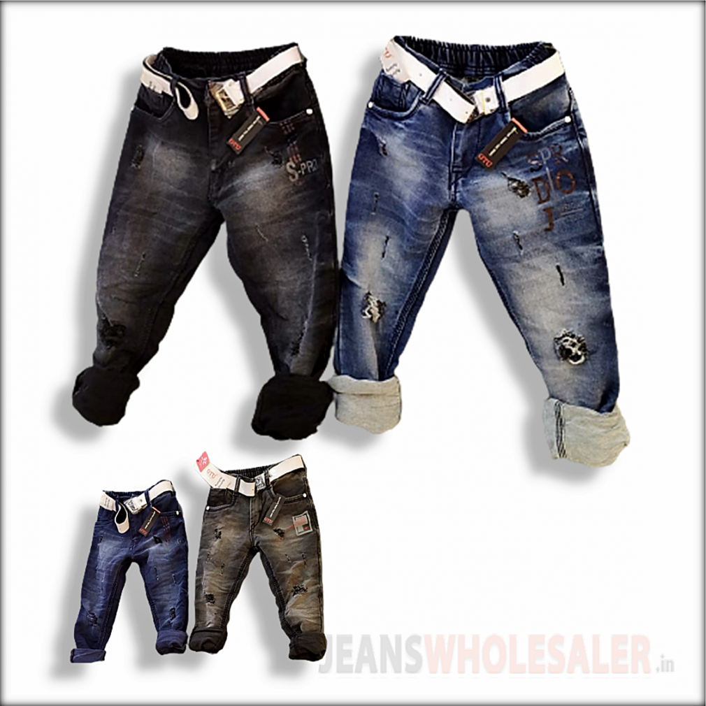 Buy Boys Comfortable Denim Light Blue Wash Ripped Jeans Online at 65% OFF |  Cub McPaws