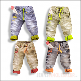 Boys Dusty Colour Denim Joggers