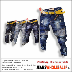 Boys Repeat Damage  Jeans