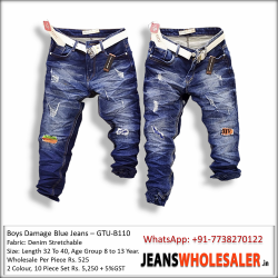 Boys Blue Damage Jeans