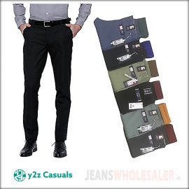 Men Regular Fit Formal Trousers