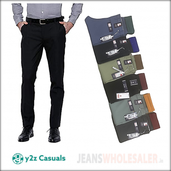 Men Regular Fit Formal Trousers 1120
