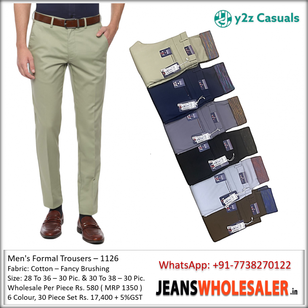 Men Trouser Pants Wholesale Rs 410