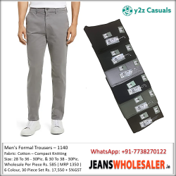 Men Formal Cotton Trousers