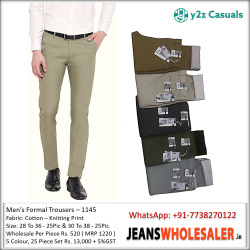 Formal Cotton Trousers For Men