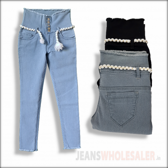 Women High Waist Jeans