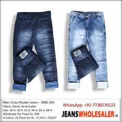 Wholesale Cross Pocket Men Jeans DNO291