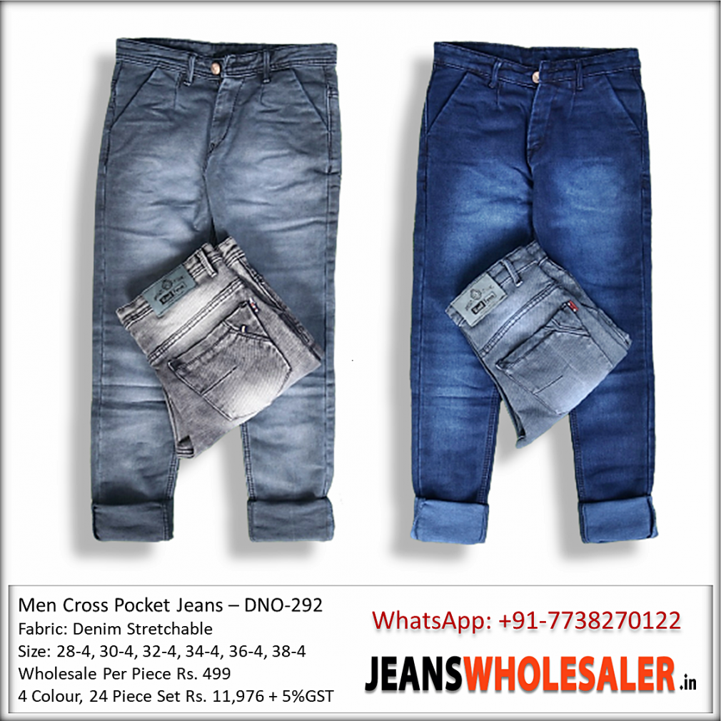 Buy DVG B2b Mens Cross Pocket Jeans Jeans wholesale Rs. 499 in India
