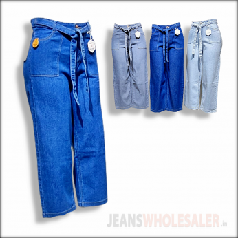 Women Wide Leg High-Rise Jeans D-No-5085