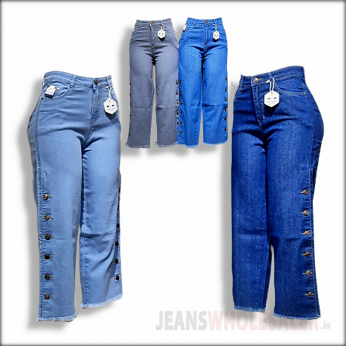 Women Wide Leg High-Rise Jeans D-No-5091